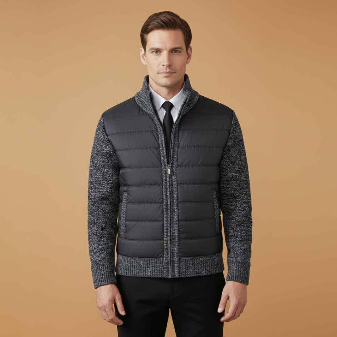 Warm Quilted Men's Winter Coat