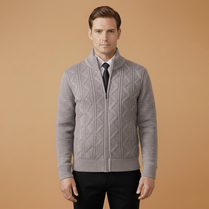 Warm Quilted Men's Winter Coat
