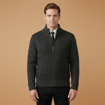 Warm Quilted Men's Winter Coat