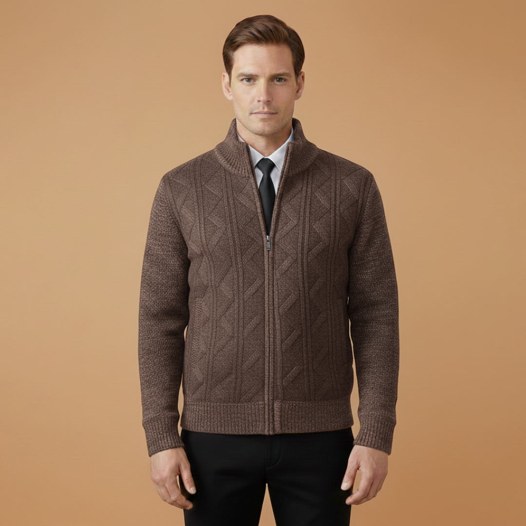 Warm Quilted Men's Winter Coat