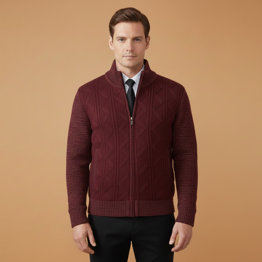 Warm Quilted Men's Winter Coat