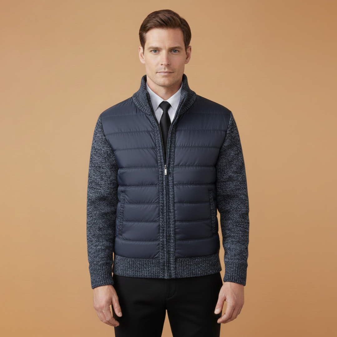 Warm Quilted Men's Winter Coat