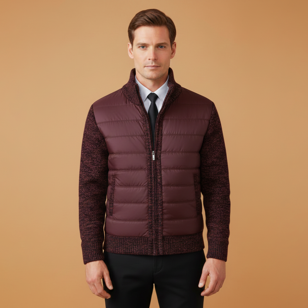 Warm Quilted Men's Winter Coat