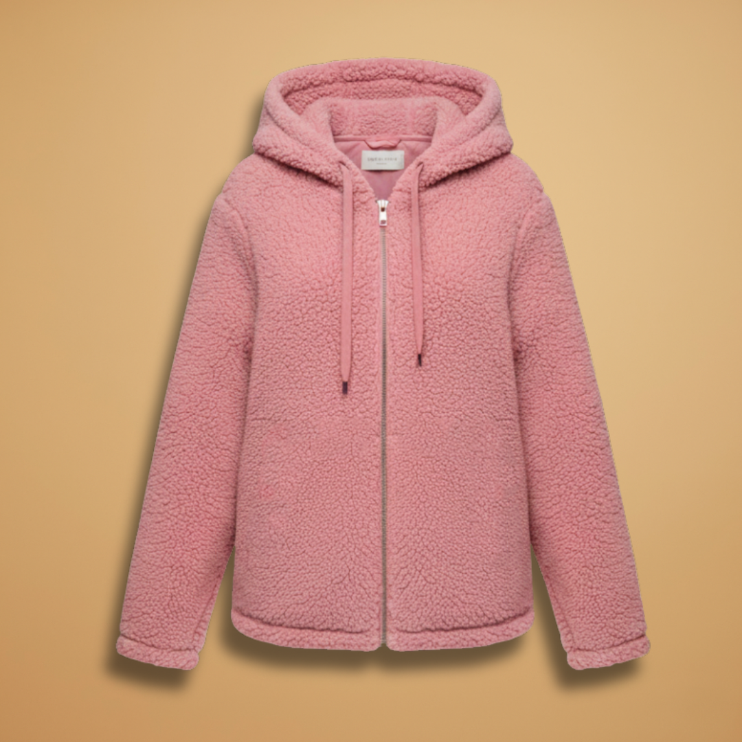 Soft Women's Fleece Hoodie Coat with Long Sleeves - Modish World