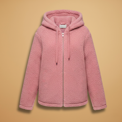 Soft Women's Fleece Hoodie Coat with Long Sleeves - Modish World