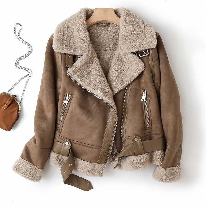 Edgy Women's Leather Biker Jacket - ModishWorld