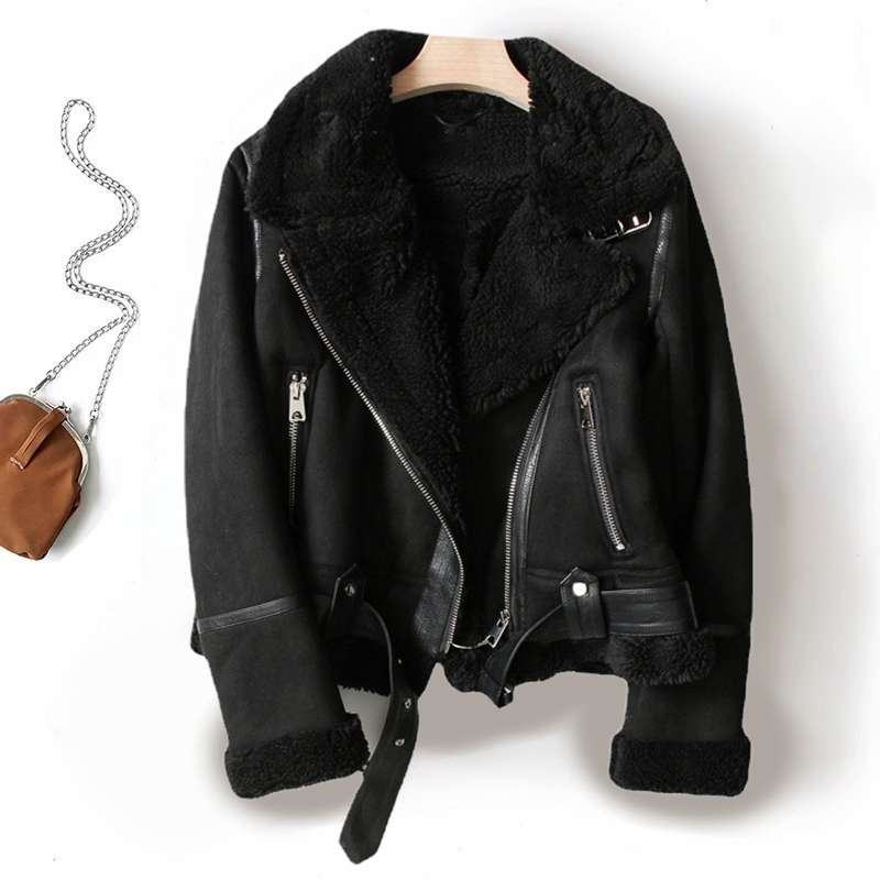 Edgy Women's Leather Biker Jacket