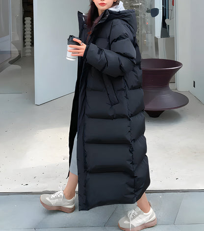Warm Women's Parka Jacket With Hood