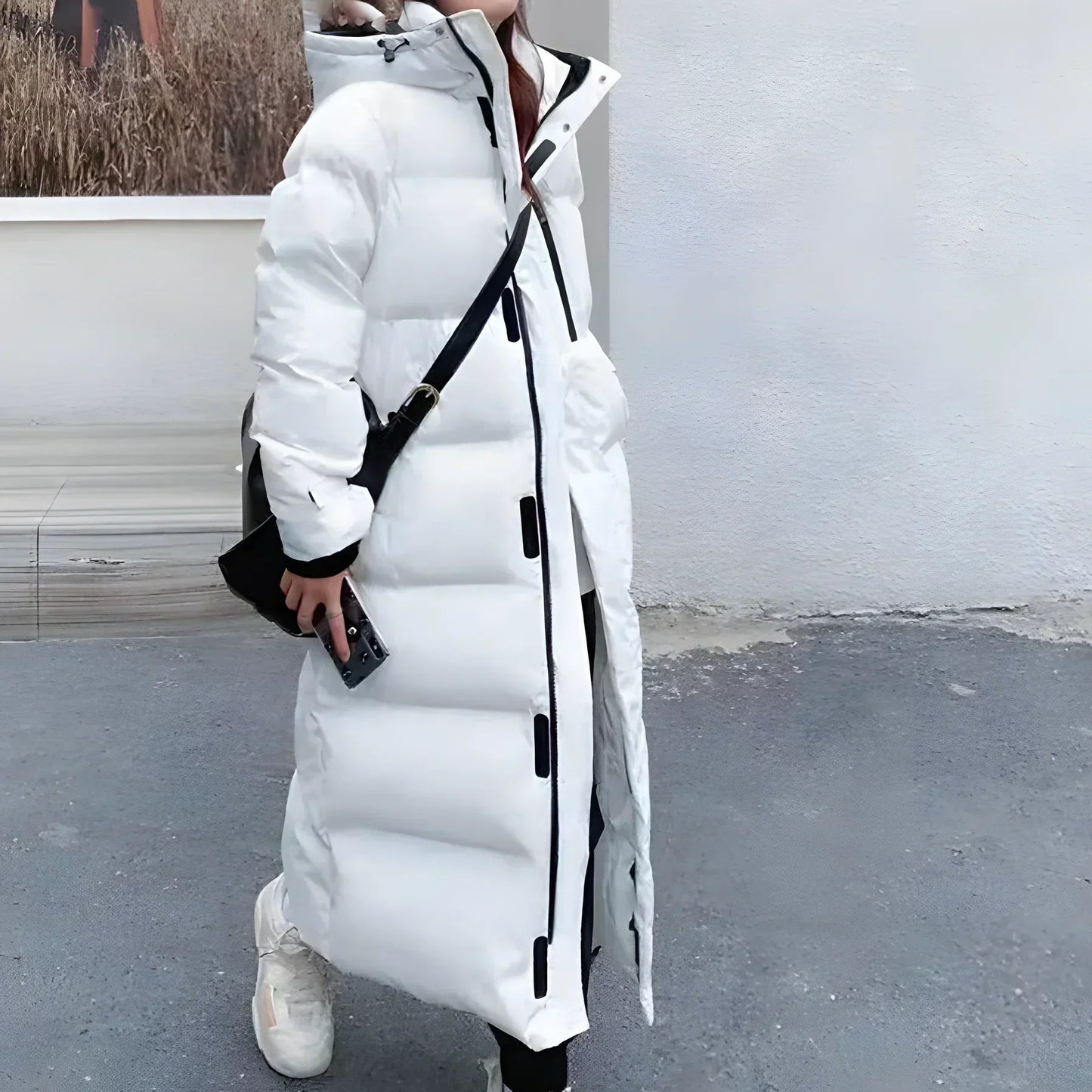 Warm Women's Parka Jacket With Hood