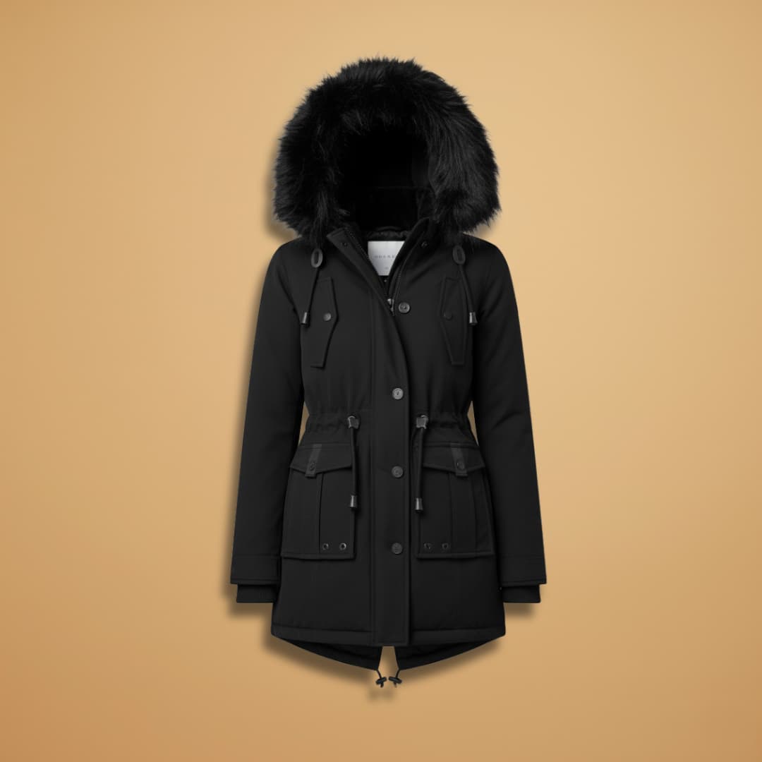 Warm Waterproof Women's Parka Coat with Hood - Modish World