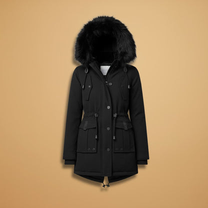Warm Waterproof Women's Parka Coat with Hood - Modish World