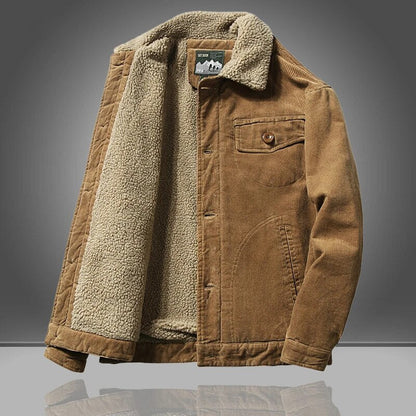 Warm Men's Corduroy Denim Jacket
