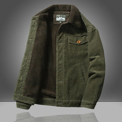 Warm Men's Corduroy Denim Jacket