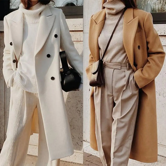 Classic Red Double Breasted Trench Coat - ModishWorld