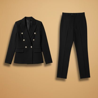 Classic Fit Women's Suit Jacket and Pants Set - Modish World