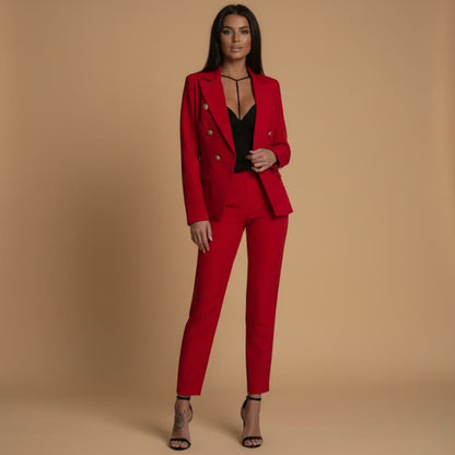 Classic Fit Women's Suit Jacket and Pants Set