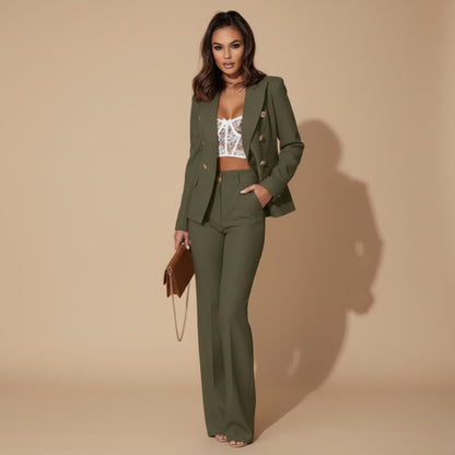 Classic Fit Women's Suit Jacket and Pants Set