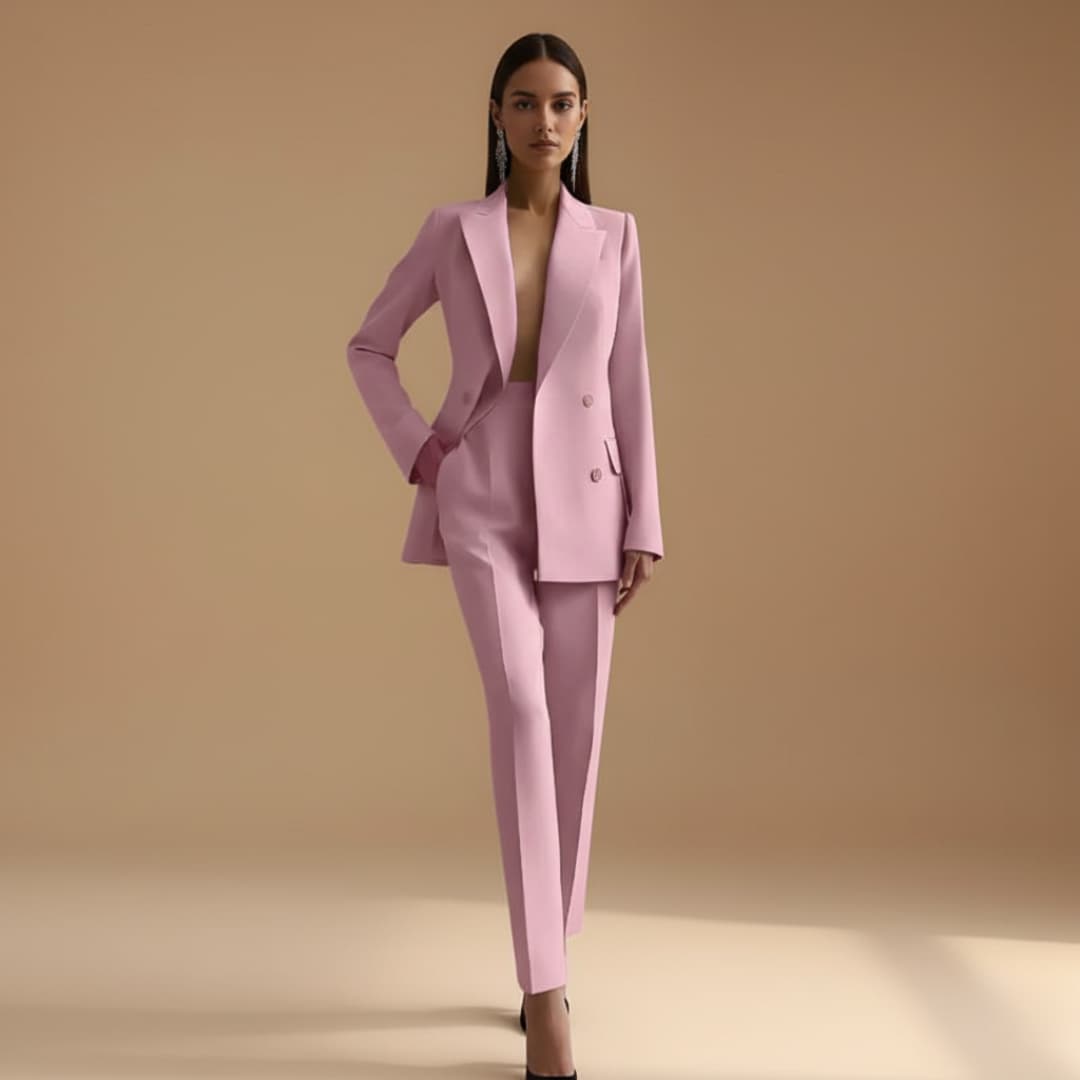 Classic 2-Piece Suit with Fitted Style and Chic Look