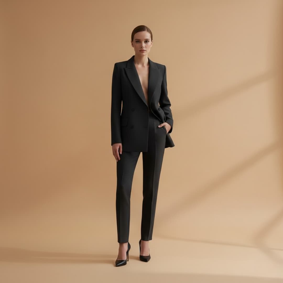 Classic 2-Piece Suit with Fitted Style and Chic Look