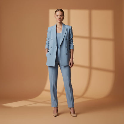 Classic 2-Piece Suit with Fitted Style and Chic Look