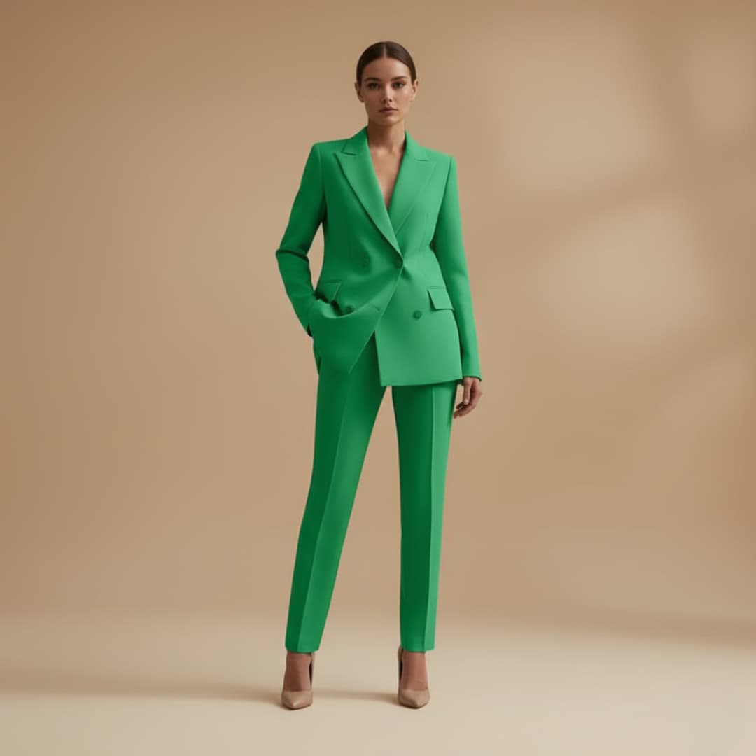 Classic 2-Piece Suit with Fitted Style and Chic Look