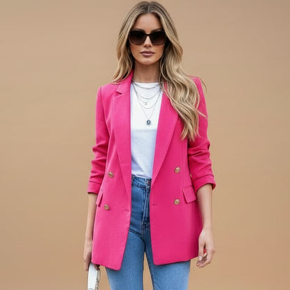 Classic Fit Women's Jacket with Two Button Front