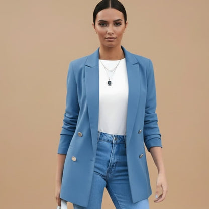 Classic Fit Women's Jacket with Two Button Front