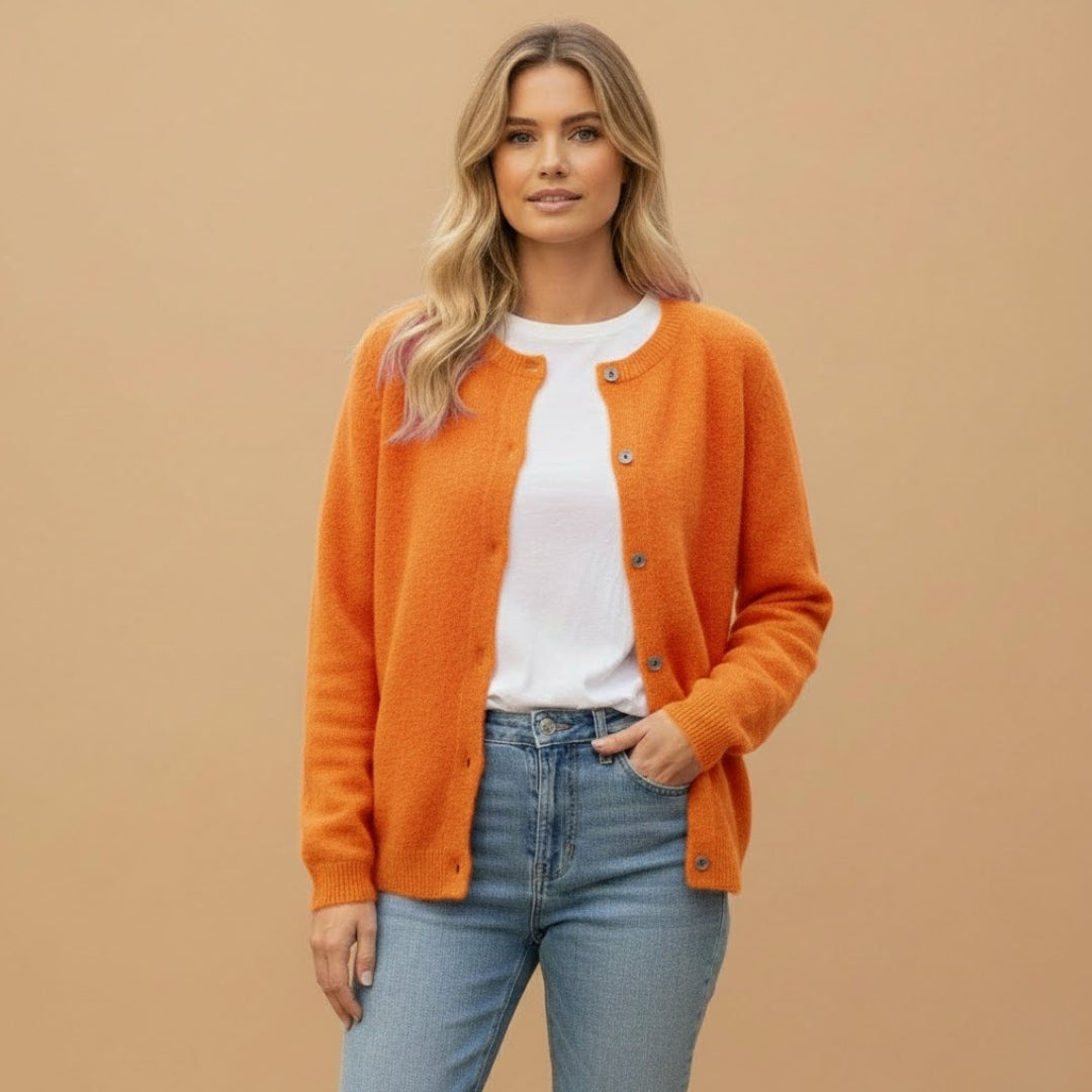 Ladies' Open Front Button Sweater Cardigan