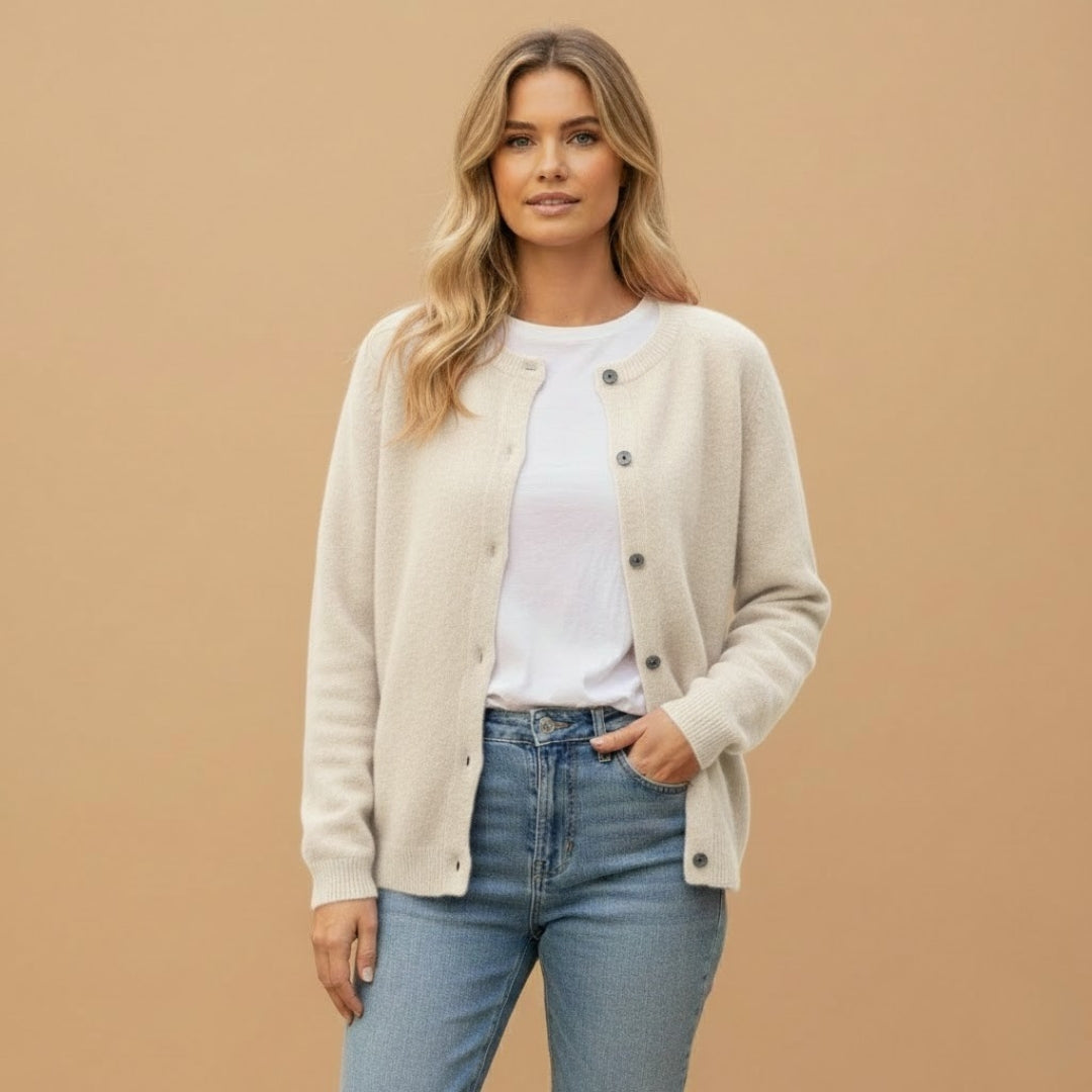 Ladies' Open Front Button Sweater Cardigan