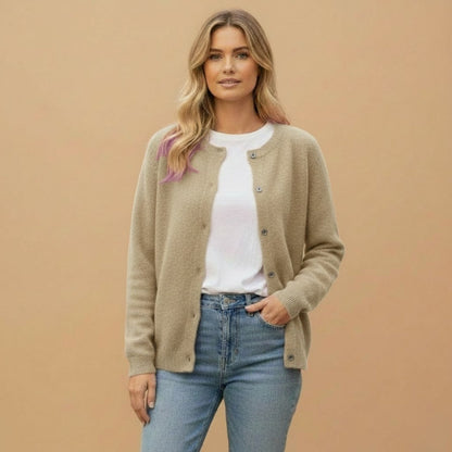 Ladies' Open Front Button Sweater Cardigan