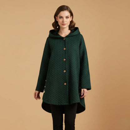 Warm Quilted Parka Jacket with Pockets