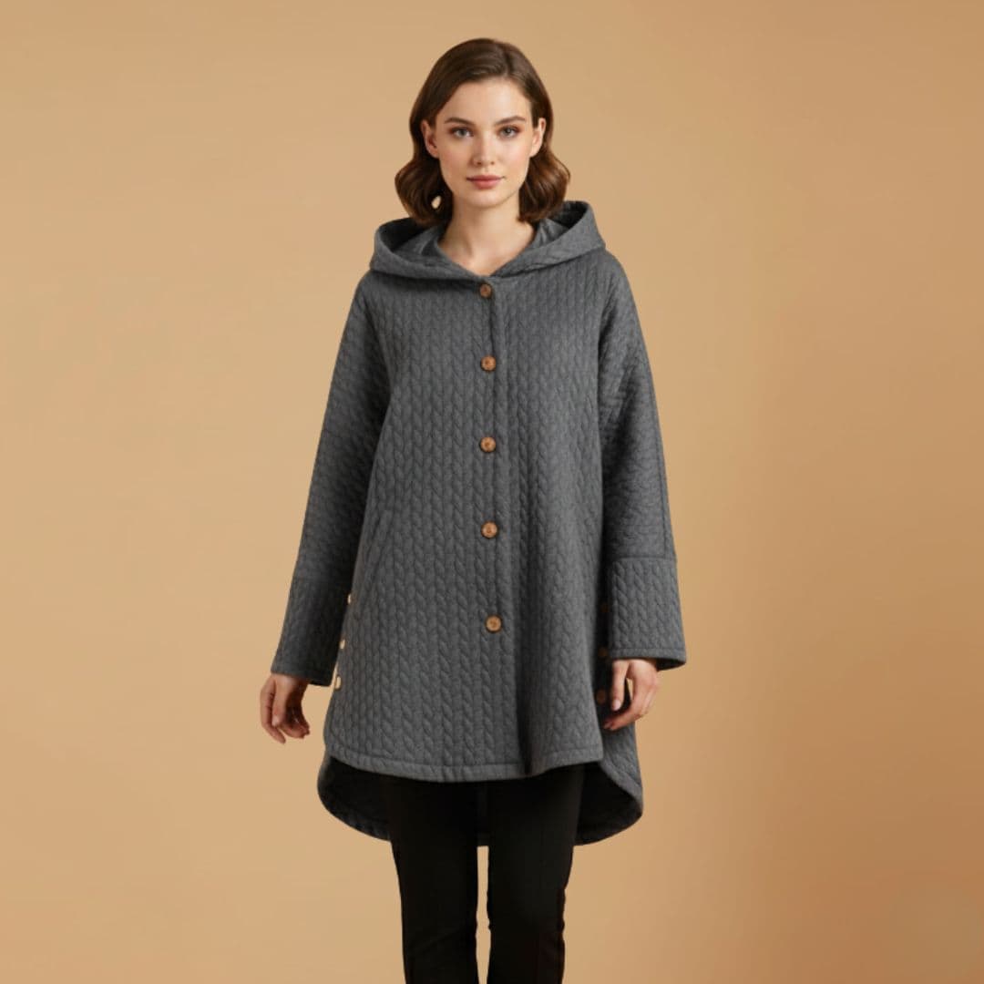 Warm Quilted Parka Jacket with Pockets