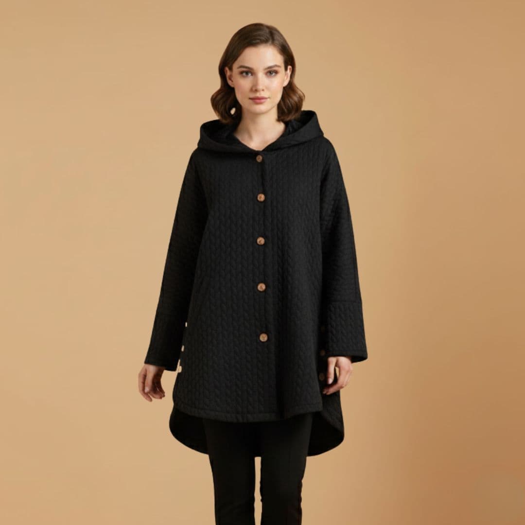 Warm Quilted Parka Jacket with Pockets