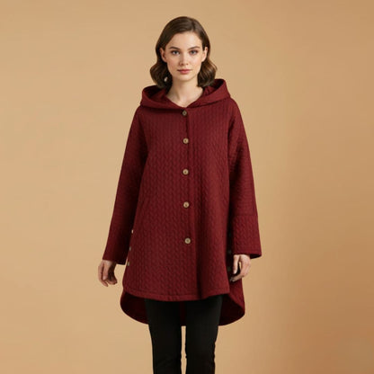 Warm Quilted Parka Jacket with Pockets