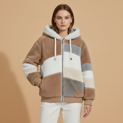 Ladies Waterproof Hooded Zip Jacket
