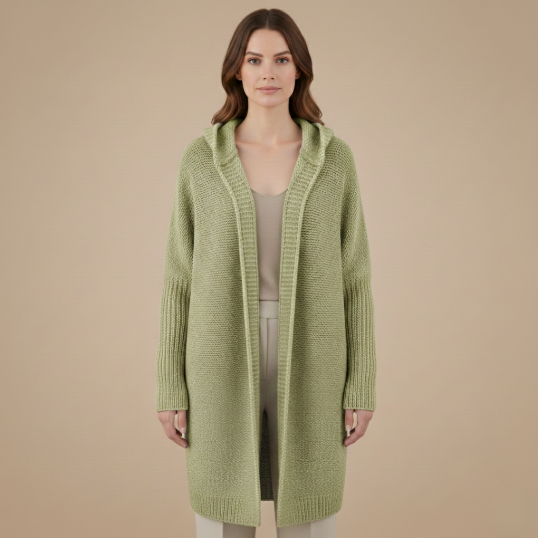 Cozy Women's Hooded Sweater Cardigan