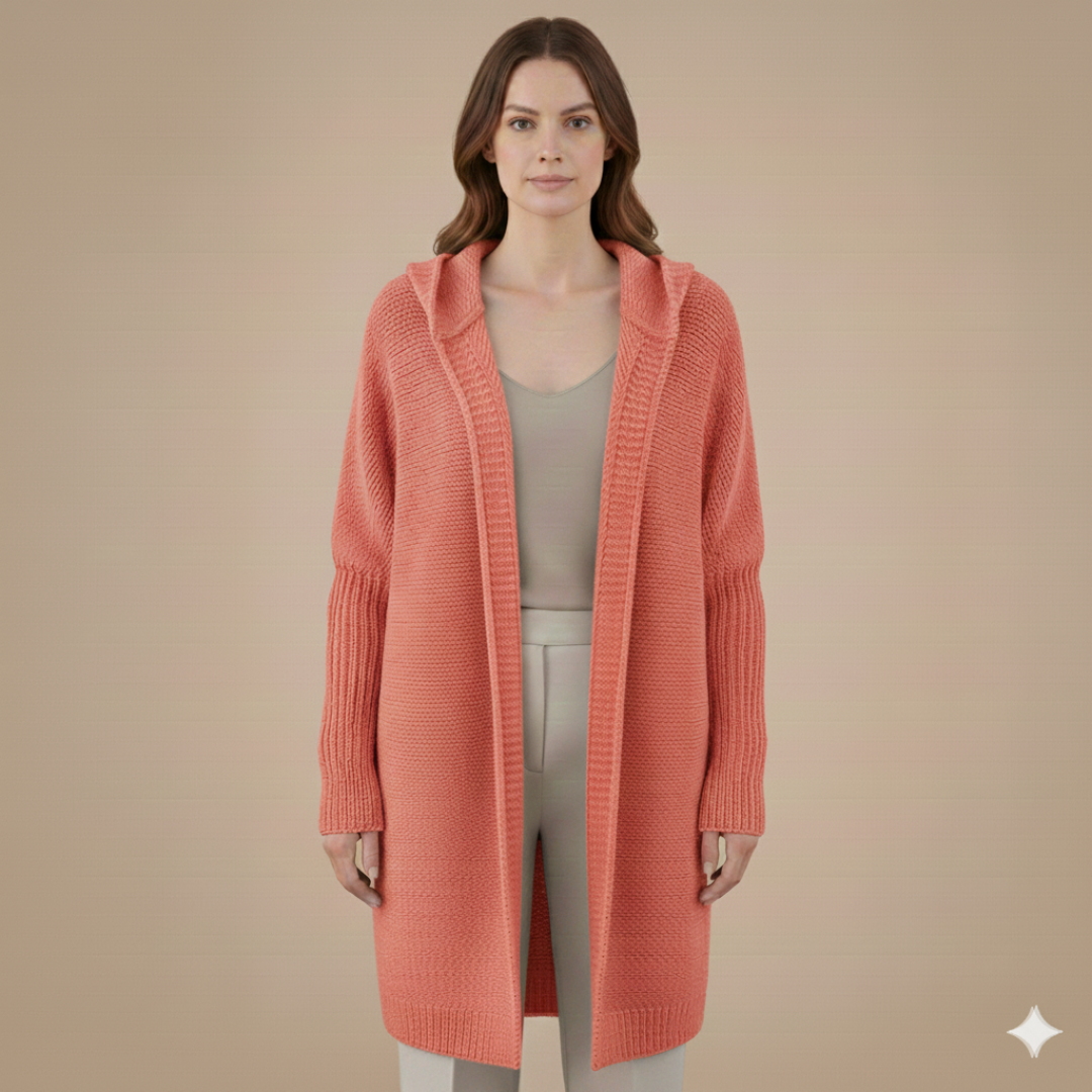 Cozy Women's Hooded Sweater Cardigan