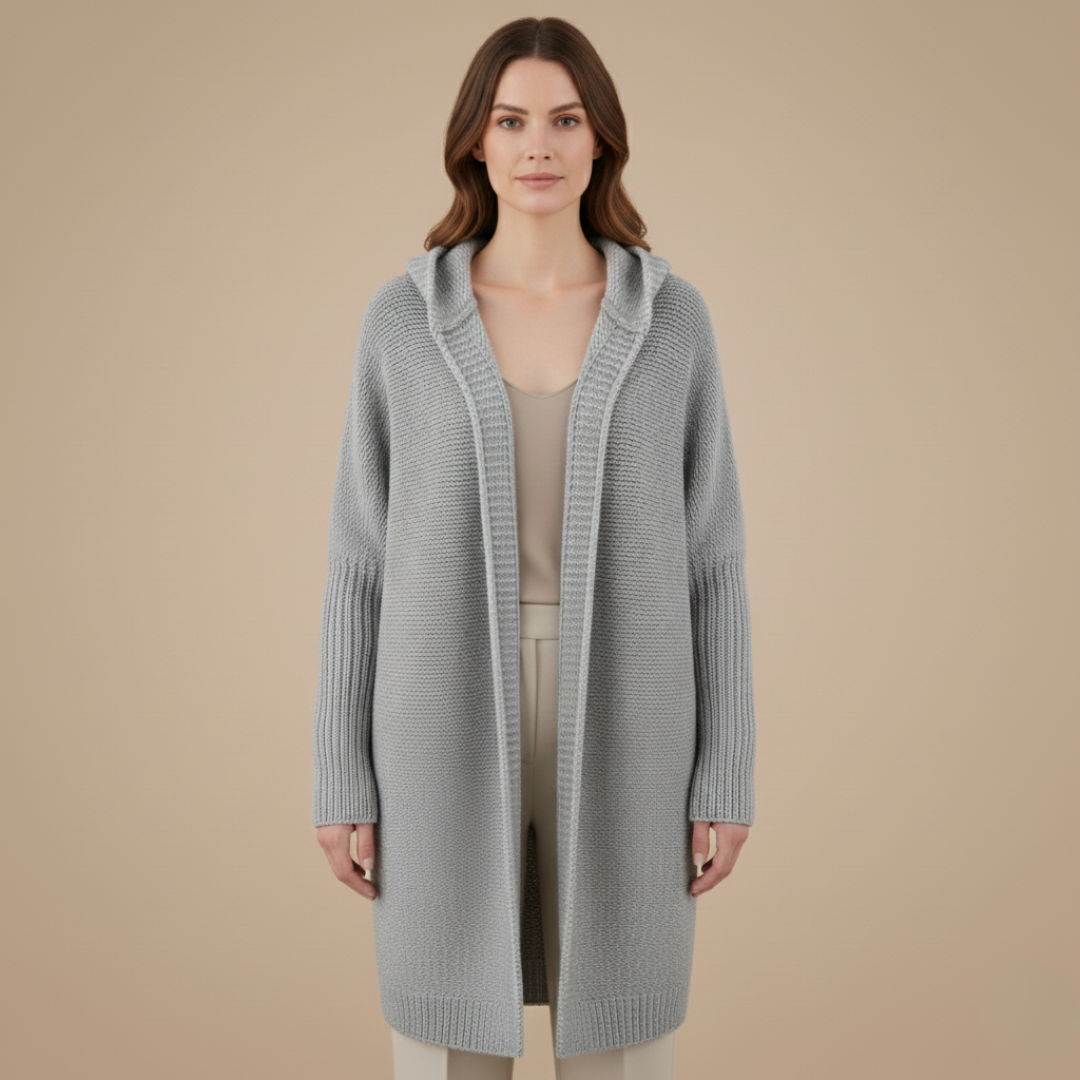 Cozy Women's Hooded Sweater Cardigan
