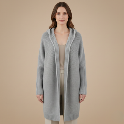 Cozy Women's Hooded Sweater Cardigan