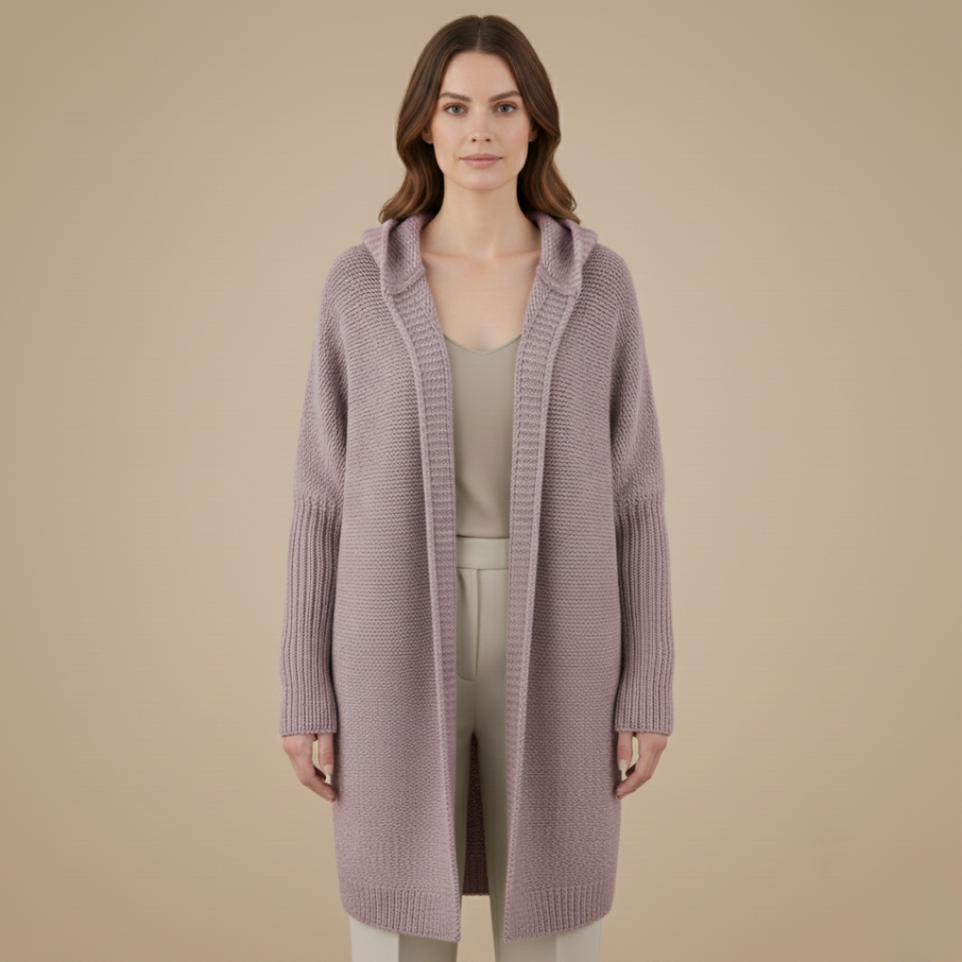 Cozy Women's Hooded Sweater Cardigan