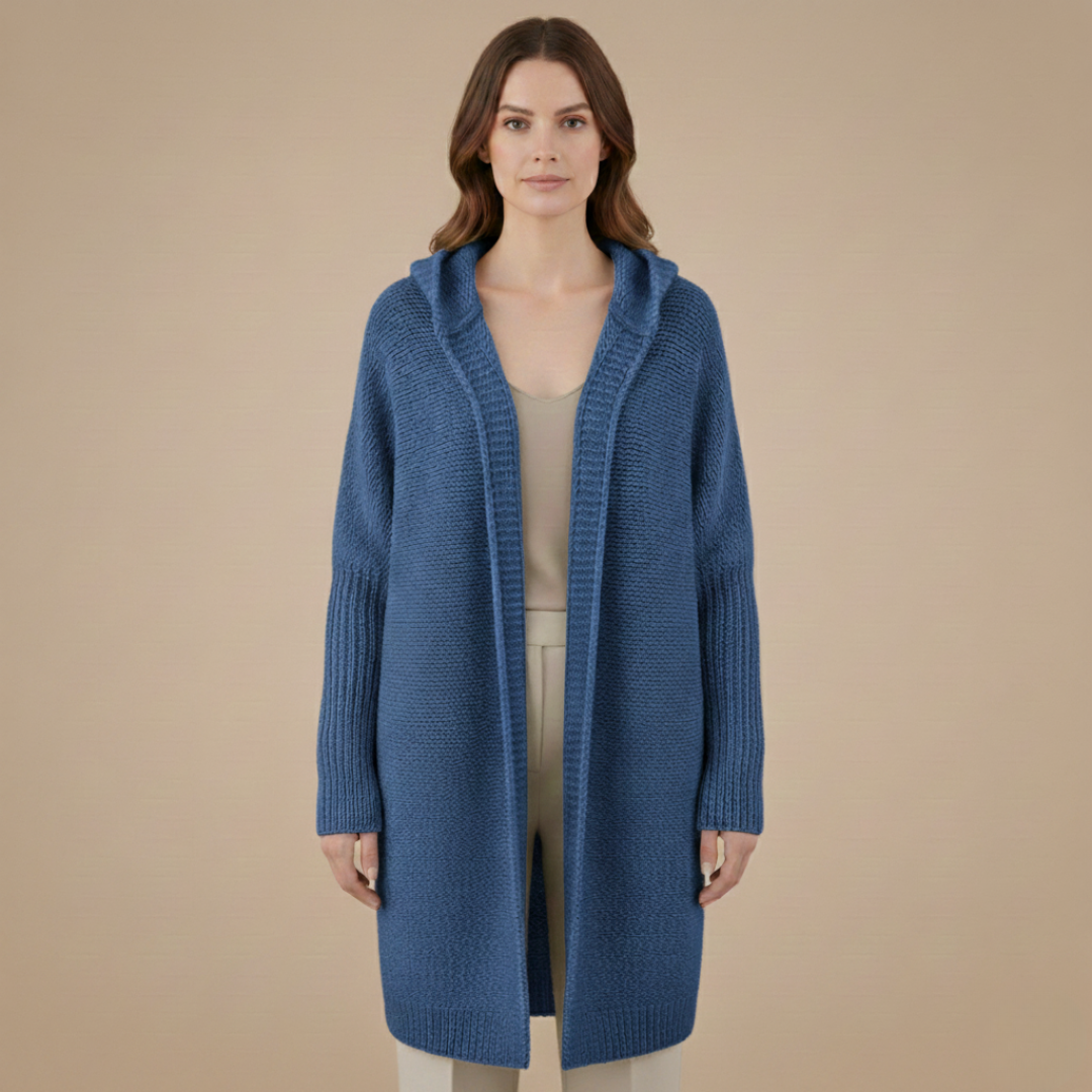Cozy Women's Hooded Sweater Cardigan