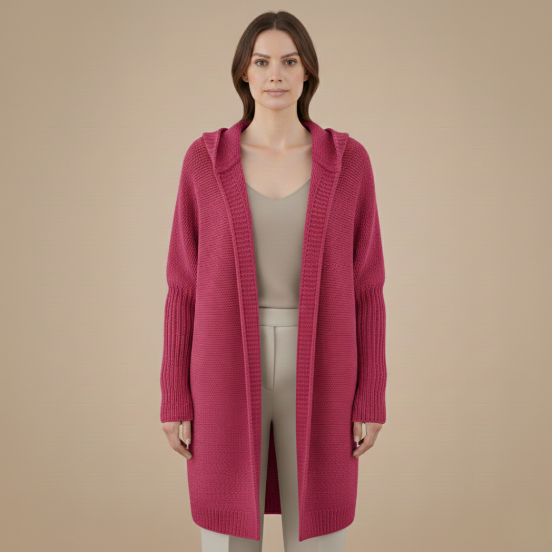 Cozy Women's Hooded Sweater Cardigan