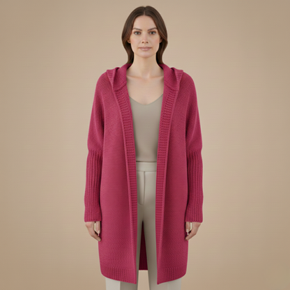 Cozy Women's Hooded Sweater Cardigan
