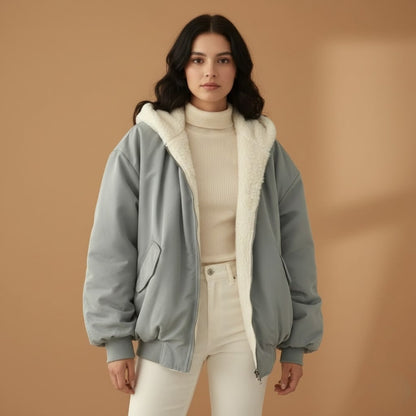 Warm Waterproof Hooded Women's Jacket