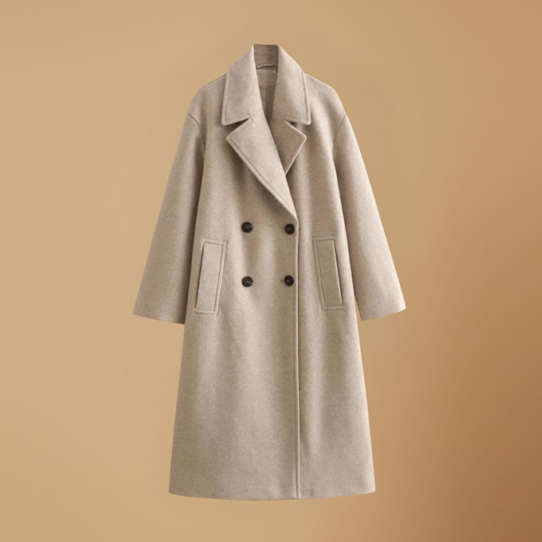Classic Double Breasted Wool Overcoat for Women - Modish World
