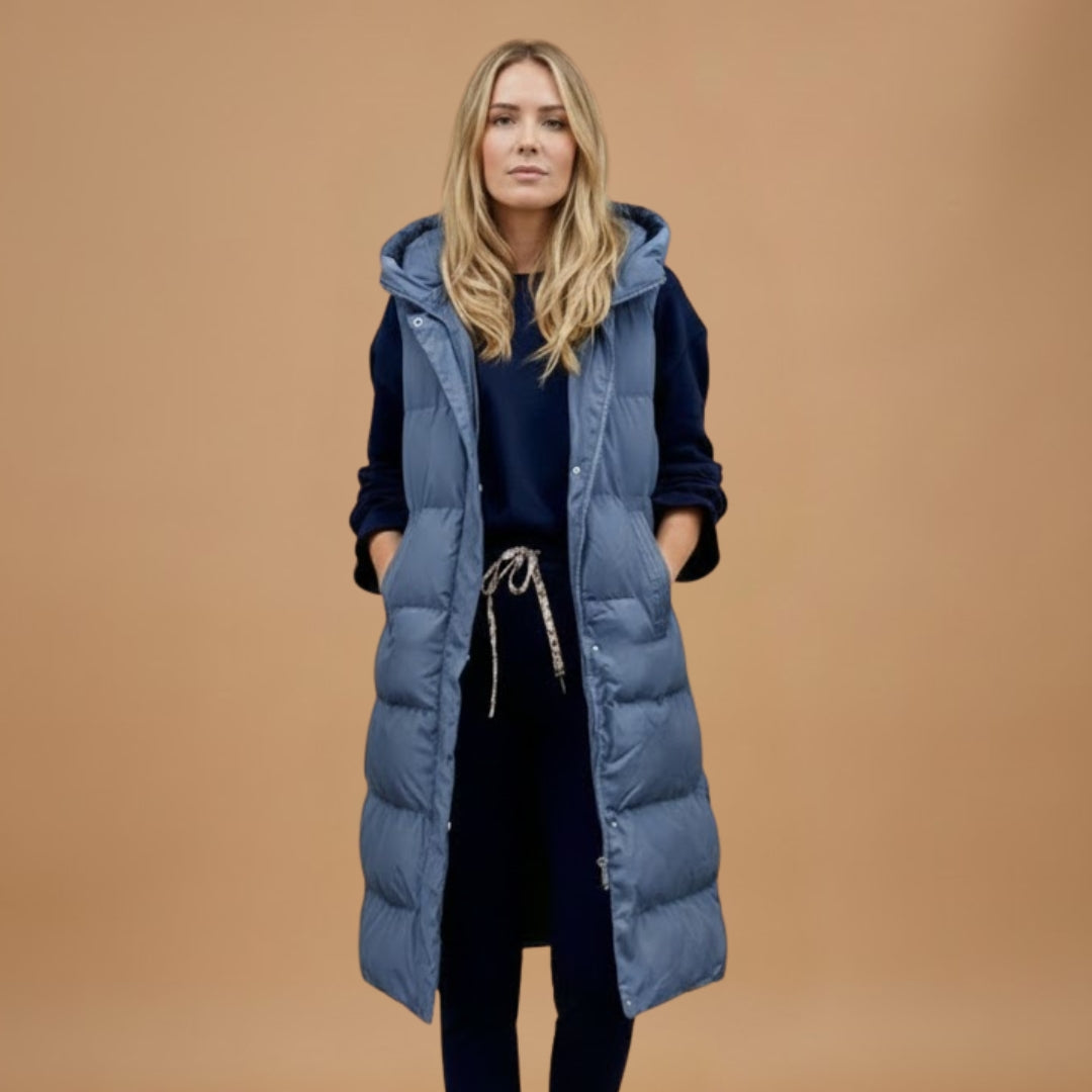 Warm Waterproof Parka with Hood and Pockets