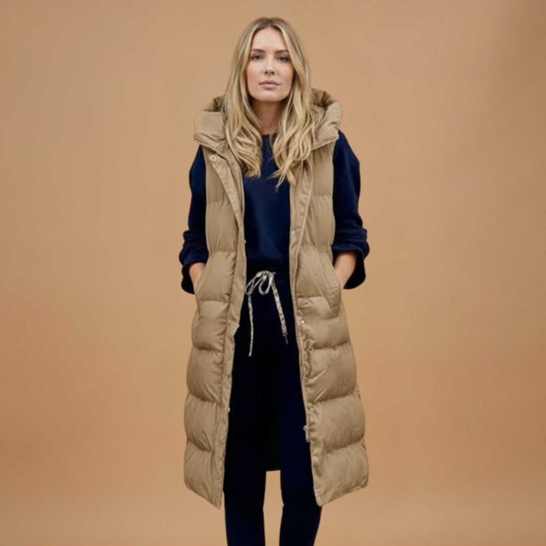 Warm Waterproof Parka with Hood and Pockets
