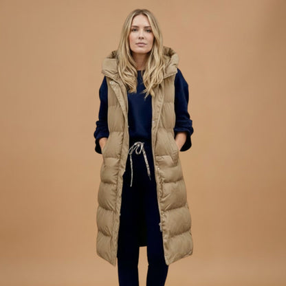Warm Waterproof Parka with Hood and Pockets