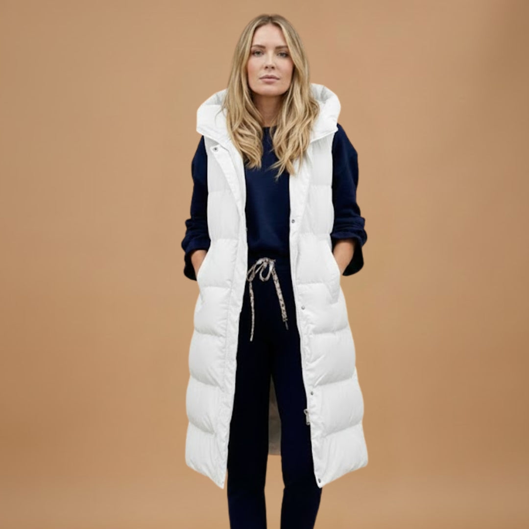 Warm Waterproof Parka with Hood and Pockets