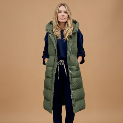 Warm Waterproof Parka with Hood and Pockets